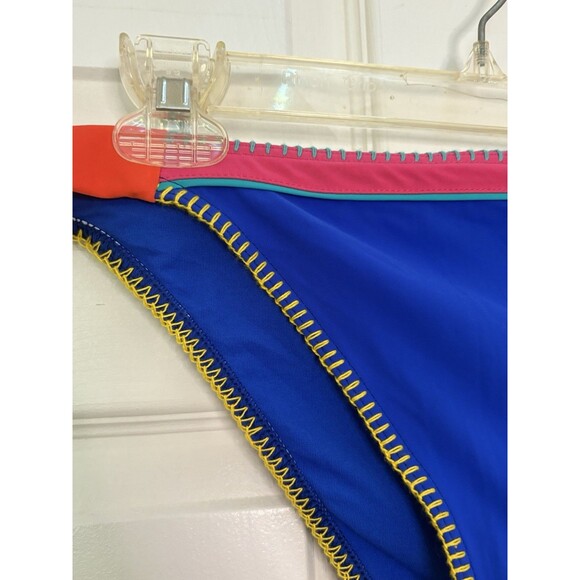 Banana Moon Side Hipster Bikini Bottom FR 44 US XL/XXL Blue NEW Colorful - Picture 3 of 6
